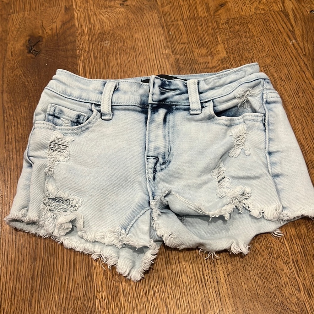 Contraband Girls Blue Jean Shorts Size 8